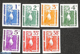 New Caledonia 1985 Definitives, Birds 7v, Imperforated, Mint NH, Nature - Birds - Ongebruikt