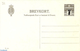 Denmark 1925 Reply Paid Postcard 7on8o/7on8o, Unused Postal Stationary - Covers & Documents