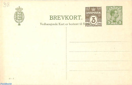 Denmark 1920 Reply Paid Postcard 3+5o/3o+5o, 49-C, Unused Postal Stationary - Covers & Documents