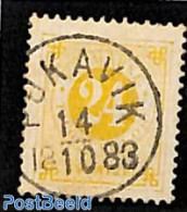Sweden 1877 24o, Perf. 13, Used. POKAVIK, Used Stamps - Gebraucht