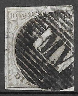 OBP10A Met 4 Randen En Gebuur, Met Ambulantstempel M.V (zie Scans) - 1858-1862 Medallones (9/12)
