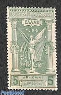 Greece 1896 5dr, Green, MNH, Stamp Out Of Set, Mint NH, Sport - Olympic Games - Unused Stamps