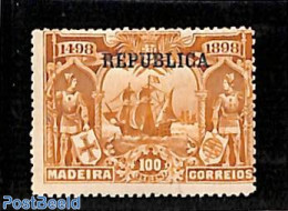 Portugal 1911 100R, Stamp Out Of Set, Mint NH, History - Transport - Explorers - Ships And Boats - Nuevos
