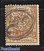 Turkey 1886 25pia, Used, Used Stamps - Autres & Non Classés