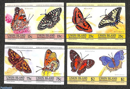Saint Vincent & The Grenadines 1985 Butterflies 8v, Imperforated, Mint NH, Nature - Butterflies - St.Vincent E Grenadine