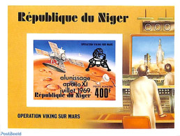 Niger 1969 Apollo XI S/s, Imperforated, Mint NH - Niger (1960-...)
