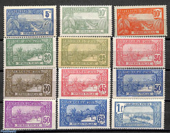 Guadeloupe 1922 Definitives 12v, Unused (hinged) - Unused Stamps
