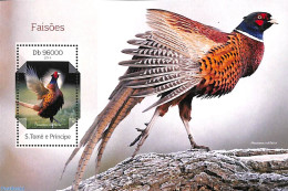 Sao Tome/Principe 2014 Pheasants S/s, Mint NH, Nature - Birds - Poultry - Sao Tome Et Principe