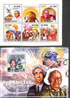 Sao Tome/Principe 2010 Humanists 2 S/s, Mint NH, History - Nature - Religion - Various - Gandhi - Politicians - Birds .. - Mahatma Gandhi