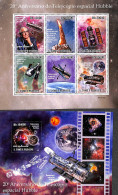 Sao Tome/Principe 2010 Hubble Space Telescope 2 S/s, Mint NH, Science - Transport - Astronomy - Space Exploration - Astrología
