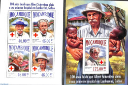Mozambique 2013 Albert Schweitzer 2 S/s, Mint NH, Health - History - Health - Netherlands & Dutch - Geography