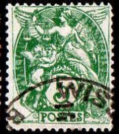 France Poste Obl Yv: 111 Mi:90 Type Blanc (TB Cachet Rond) - Usados