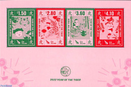 New Zealand 2022 Year Of The Tiger 4v M/s, Mint NH, Various - New Year - Ongebruikt