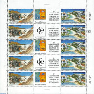 New Caledonia 1991 Central Bank M/s, Mint NH, Various - Banking And Insurance - Industry - Ongebruikt