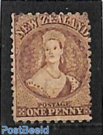 New Zealand 1871 1d WM Star, Perf. 10:12.5, Unused Without Gum, Unused (hinged) - Ongebruikt