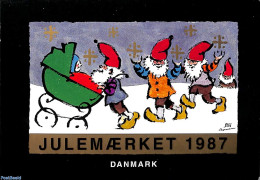 Denmark 1987 Christmas Seals Booklet, Mint NH, Nature - Religion - Cats - Christmas - Stamp Booklets - Neufs