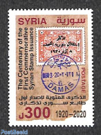 Syria 2020 100 Years Stamps 1v, Mint NH, Stamps On Stamps - Postzegels Op Postzegels