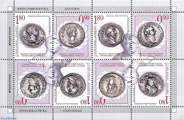 Bosnia Herzegovina - Serbian Adm. 2022 Old Coins M/s, Mint NH, Various - Money On Stamps - Münzen