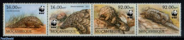 Mozambique 2013 WWF Pangolin 4v {:::} Or {+}, Mint NH, Nature - Animals (others & Mixed) - World Wildlife Fund (WWF) -.. - Mozambique