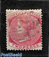Jamaica 1860 2d, WM Pineapple, Used, Used Stamps - Jamaique (1962-...)