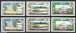 Qatar 1966 Education Day, Overprints 6v, Mint NH, Science - Education - Qatar