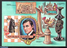 Guinea, Republic 1984 Chess Karpov S/s, Imperforated, Mint NH, Sport - Chess - Ajedrez