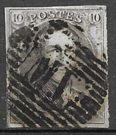 OBP10 Met 4 Randen En Met Ambulantstempel M.V (zie Scans) - 1858-1862 Medallones (9/12)
