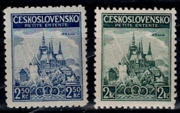 CZECHOSLOVAKIA  1937 LITTLE DUCK MI No 375-6 MNH VF!! - Neufs