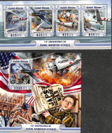 Guinea Bissau 2016 Pearl Harbour Attack 2 S/s, Mint NH, History - Transport - World War II - Aircraft & Aviation - Shi.. - Seconda Guerra Mondiale