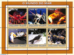 Mozambique 2002 Lobsters 6v M/s, Mint NH, Nature - Crabs And Lobsters - Mosambik