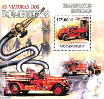 Mozambique 2011 Fire Engine S/s, Mint NH, Transport - Automobiles - Fire Fighters & Prevention - Cars
