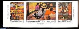 Ras Al-Khaimah 1970 Paul Gaugin 3v, Imperforated, Mint NH, Art - Modern Art (1850-present) - Paintings - Paul Gauguin - Ras Al-Khaima