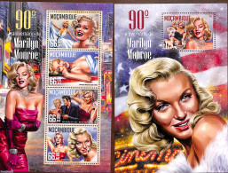 Mozambique 2016 Marilyn Monroe 2 S/s, Mint NH, Performance Art - Marilyn Monroe - Movie Stars - Actores