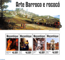 Mozambique 2014 Baroque And Rococo 4v M/s, Mint NH, History - Netherlands & Dutch - Art - Paintings - Rembrandt - Scul.. - Geography