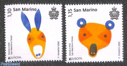 San Marino 2022 Europa, Myths & Legends 2v, Mint NH, History - Europa (cept) - Art - Fairytales - Unused Stamps