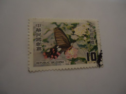 TAIWAN   USED   STAMPS  BUTTERFLIES - Vlinders
