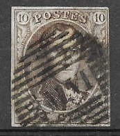 OBP10 Met 4 Randen En Met Ambulantstempel M.VI (zeer Mooi, Zie Scans) - 1858-1862 Medaillen (9/12)