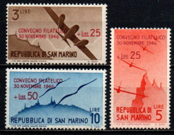 1946 - San Marino 298/300 Convegno Filatelico  ++++++ - Ungebraucht