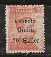 Italie 1919 N°Y.T. :  31 * - Venezia Giulia