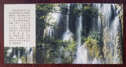 Mountain Waterfall,China 2015 Xiangyang City Nanzhang County Perfume River Scenic Spot Landscape Advert Pre-stamped Card - Altri & Non Classificati