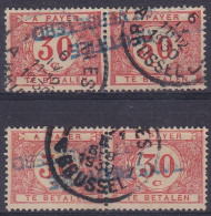 TIMBRES T Taxes EN PAIRE BRUSSEL 1930 TAXE RECTIFIÉ - Postzegels