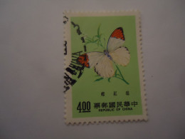 TAIWAN  USED STAMPS BUTTERFLIES - Vlinders