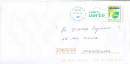 France Entier-P Obl (5060) Feuille De Chêne Lettre Verte 20g (TB Cachet à Date) 22226A 07-03-12 B2J/11U310 - Prêts-à-poster:  Autres (1995-...)