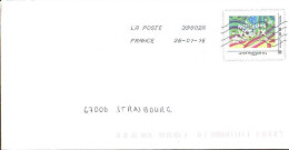 France Entier-P Obl (5019) Meilleurs Vœux (Lign.Ondulées & Code ROC) 39002A 26-01-16 - Prêts-à-poster:  Autres (1995-...)