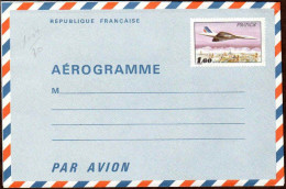 France Entier-P N** Yv:1004-AER Mi: Aérogramme Condorde Sur Paris - Aérogrammes
