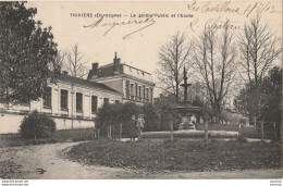 D18- 24) THIVIERS (DORDOGNE) LE JARDIN PUBLIC ET L ' ECOLE - ( ANIMME - 2 ENFANTS - 2 SCANS) - Thiviers