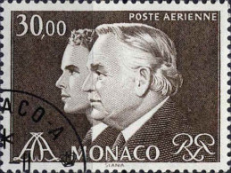 Monaco Avion Obl Yv:104 Mi:1672 Rainier III & Prince Albert (TB Cachet Rond) - Luftfahrt