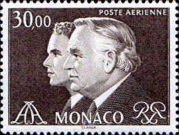 Monaco Avion N** Yv:104 Mi:1672 Rainier III & Prince Albert - Airmail