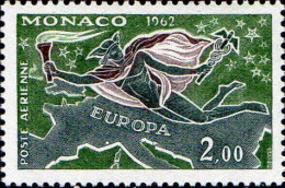 Monaco Avion N** Yv: 79 Mi:698 Europa Carte De L'Europe - Airmail