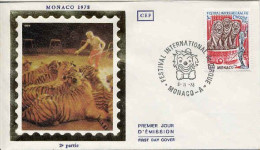 Monaco Fdc Yv:1168 Mi:1352 Dompteuse De Lions (TB Cachet à Date) Fdc 8-11-78 - FDC